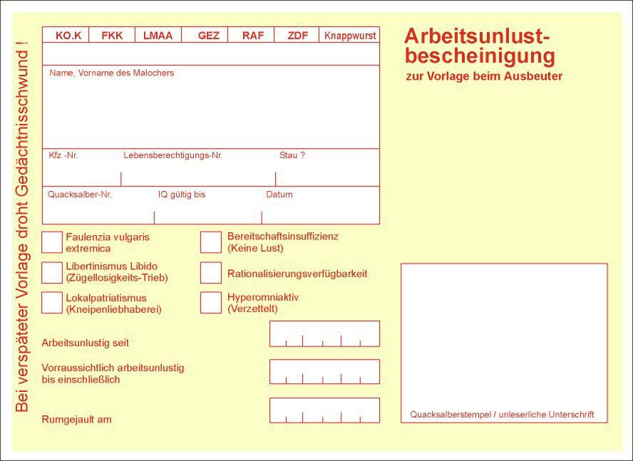 Krankenschein